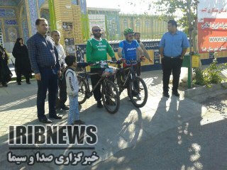 رکاب زنی دوچرخه سواران فسایی تا کربلا