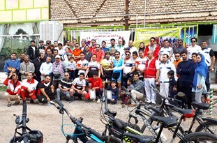 برگزاری مسابقه دوچرخه‌سواری استقامت در کاشمر