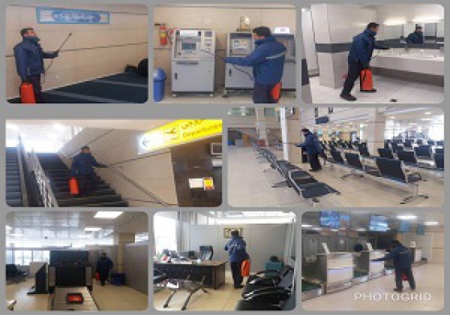 ضدعفونی کردن مداوم هواپیما و ترمینال‌ها