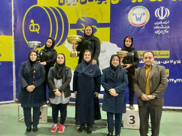 نایب قهرمانی خوزستان درمسابقات وزنه برداری جوانان کشور