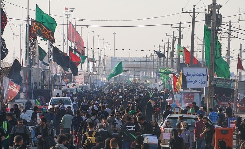 تردد بیش از ۲ و ۱۳۰ هزار اربعین حسینی در مرز‌های خوزستان