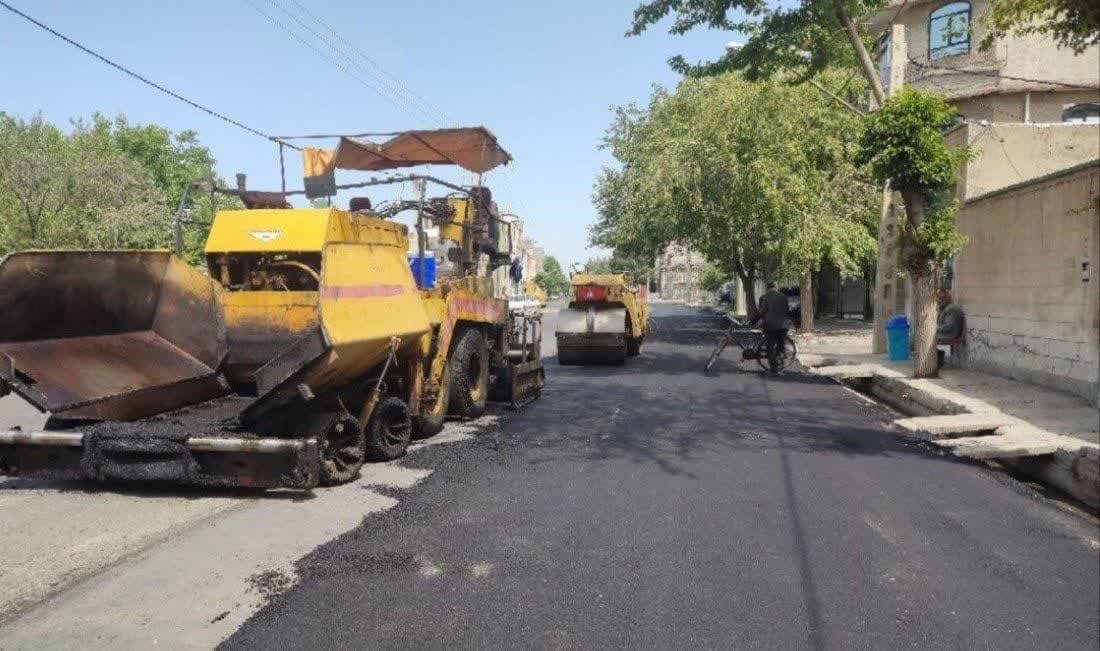 آسفالت معابر میاندوآب سرعت می‌گیرد