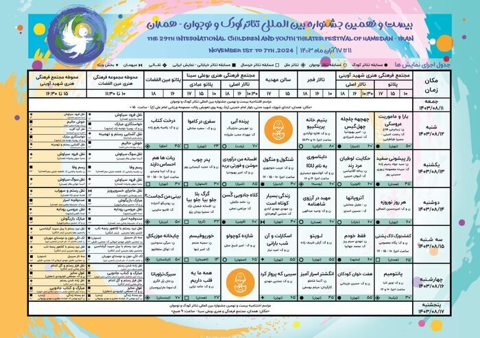 اجرای ۱۵ نمایش در جشنواره تئاتر کودک و نوجوان همدان