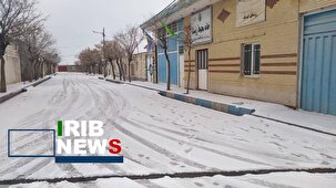 بارش برف در روستای زیبای ایپک