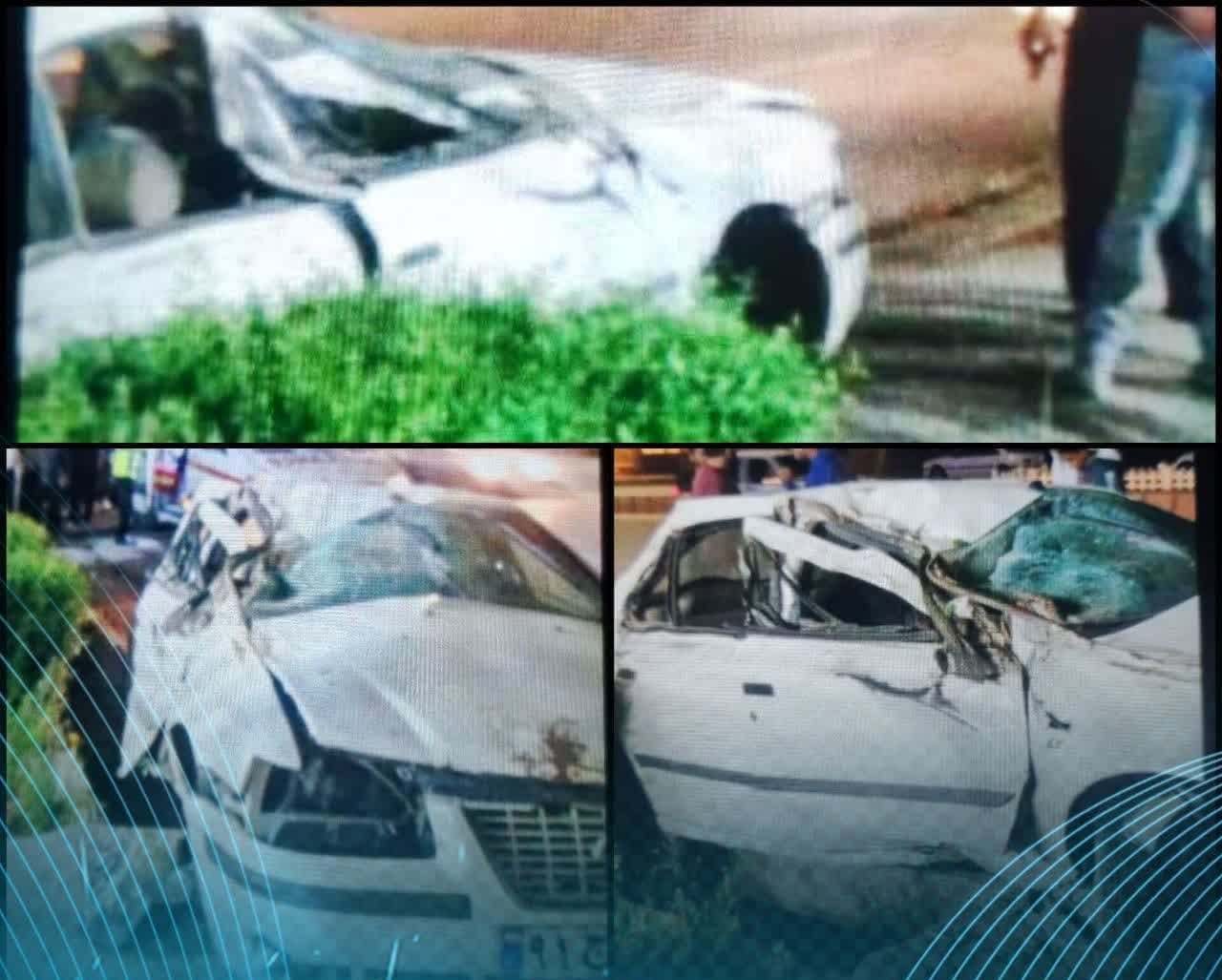 یک کشته و سه مجروح پایان تلخ رانندگی پرشتاب