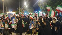 تجمع مردم بجنورد در اعتراض به یاوه گویی‌های رئیس جمهور آمریکا