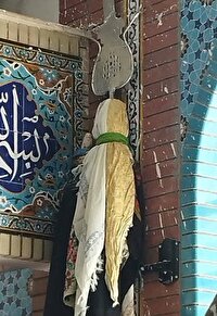 برگزاری آیین علم بندی در روستای قاسم آباد مشهد