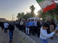 تشیییع پیکر مطهر خانواده شهید موسوی در اندیمشک