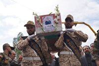پیکر شهید «علی پیری جناقرد» در اردبیل تشییع شد