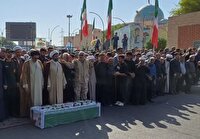 تشییع و خاکسپاری پیکر مطهر شهیدصفدری در گلزار شهدای دزفول
