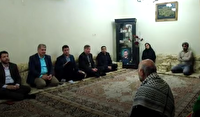 دیدار مدیر کل ورزش و جوانان خوزستان با خانواده شهید غضبانی