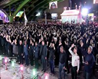 اشک ماتم دلدادگان حسینی در شام غریبان در سمنان