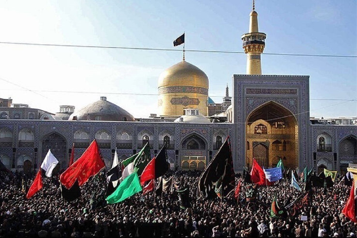 مشهدالرضا، سیاه پوش شهادت سید الساجدین(ع)