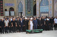 برگزاری مراسم تشییع مادر شهید محمدی‌نژاد در شیراز