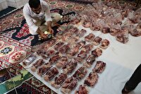 توزیع ۱.۶ تن گوشت قربانی بین نیازمندان زنجانی