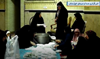 اقدام جهادی جمعی از بانوان اهوازی در حمایت از حافظان امنیت