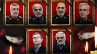 تشییع پیکر مطهر فرماندهان شهید تجاوز وحشیانه رژیم صهیونیستی روز شنبه