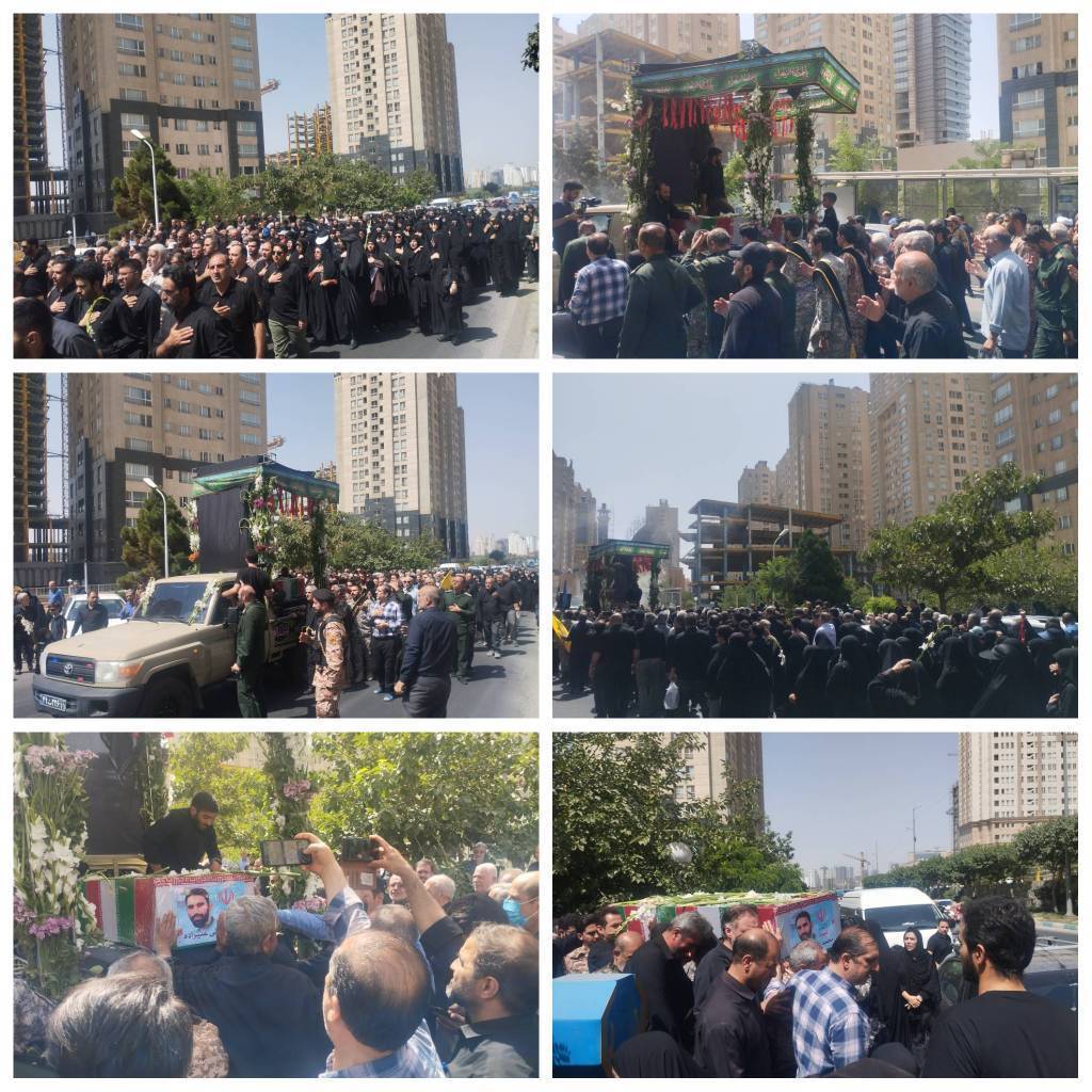 مراسم تشییع پیکر مطهرشهید محمد علی علیزاده، شهید امنیت ایران اسلامی
