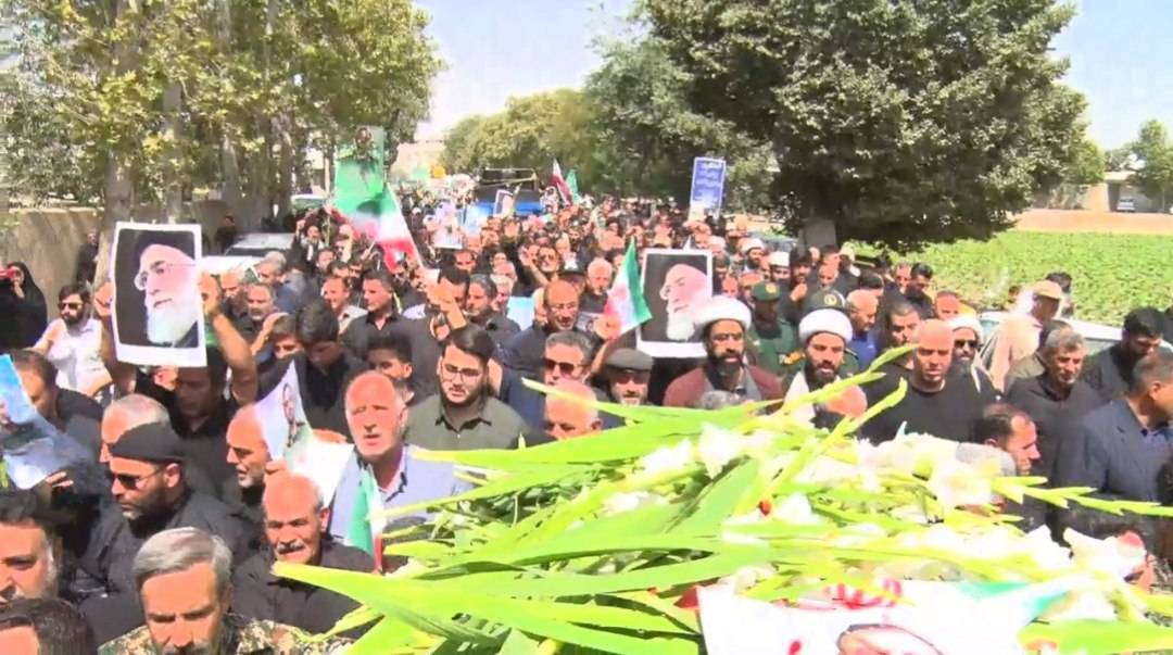 وداع باشکوه مردم اغلان‌تپه با شهید رمضانعلی چوبداری