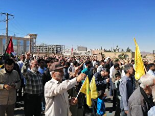 برگزاری راهپیمایی بشارت نصر در خراسان جنوبی