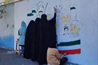 یاد شهدای دانش‌آموز در قاب نقاشی نوجوانان هنرمند تبریز