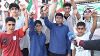 دانش‌آموزان پیشگام در میدان مبارزه با استکبار