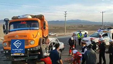 ۴ کشته بر اثر برخورد کامیون با پراید در محور بیرجند - خوسف
