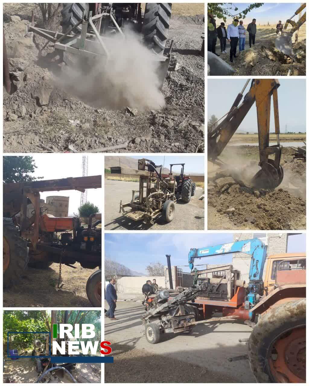 انسداد  ۳۶ حلقه چاه  غیرمجاز در  دورود