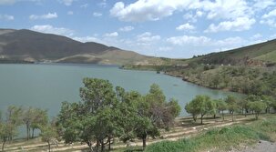 زیبایی‌های سد مهاباد پس از چند روز بارندگی