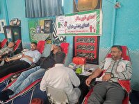 اهدای خون در شهرستان خرامه