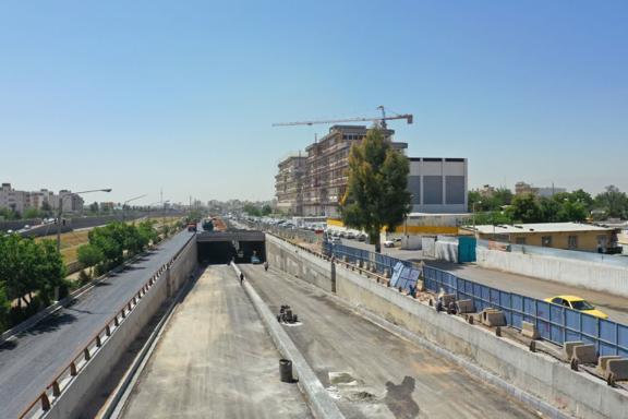 شمارش معکوس برای افتتاح بزرگ‌ترین زیرگذر شرق به غرب شیراز