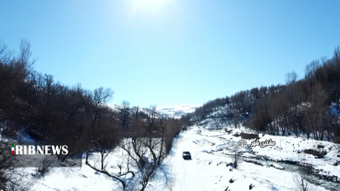 طبیعت برفی دره دلربای خیاوچایی مشگین شهر